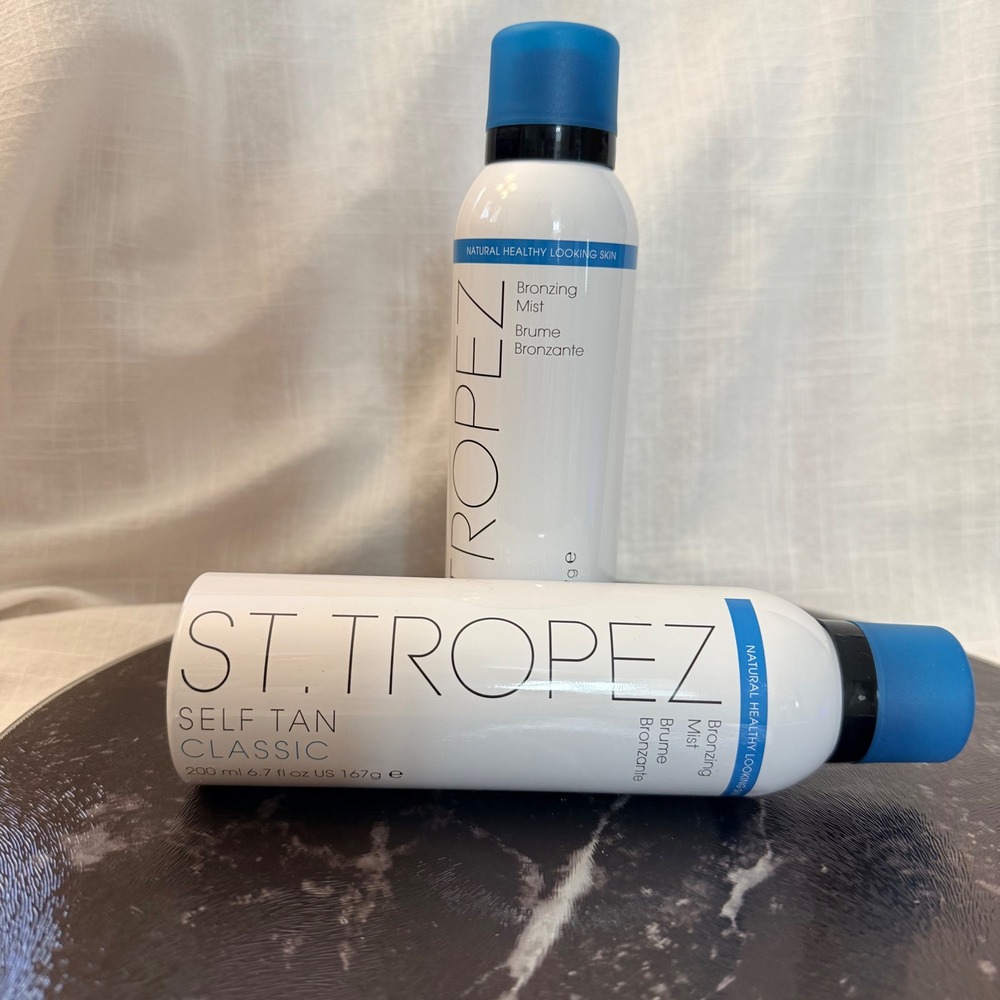 St. Tropez Self Tan Classic Bronzing Mist 6.7oz Set of 2 White Blue Spray